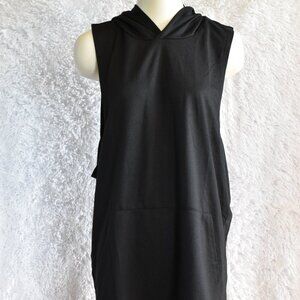 NWT Coofandy Sleeveless Muscle Hoodie Tank - Black - XL